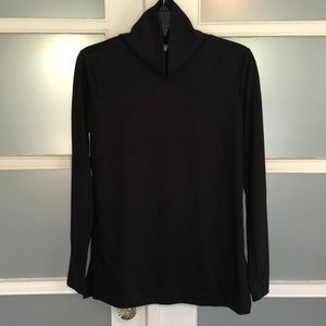 LOFT black turtleneck tunic XS